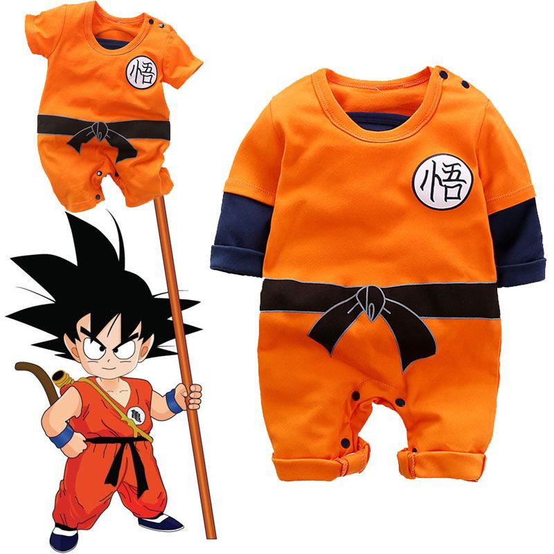 Newborn Baby Boys Dragon Ball Z Cosplay Romper Bodysuit Halloween Outfit Costume #Anime