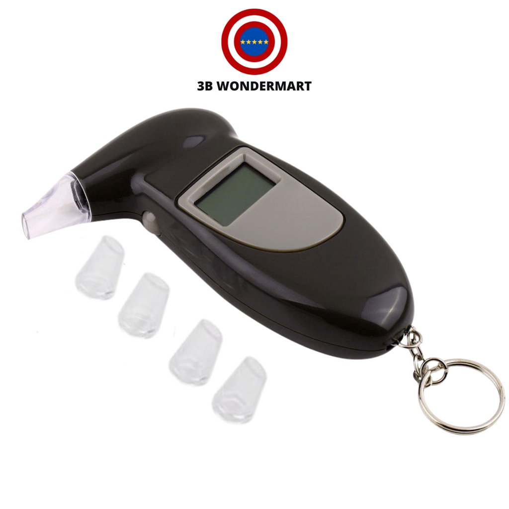 Digital Alcohol Breath Tester Breathalyzer Analyzer Detector Test Keychain