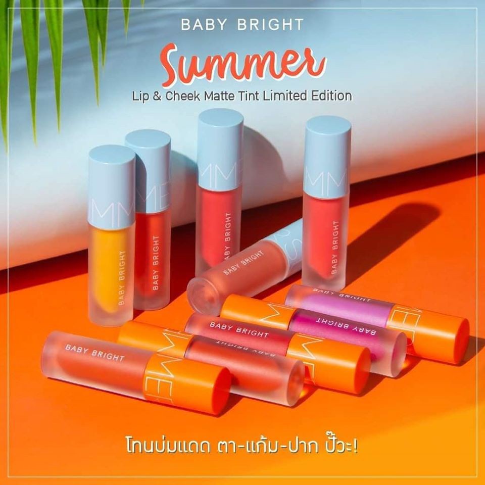 Baby Bright Summer Lip & Cheek Matte Tint Limited Edition 2.4g