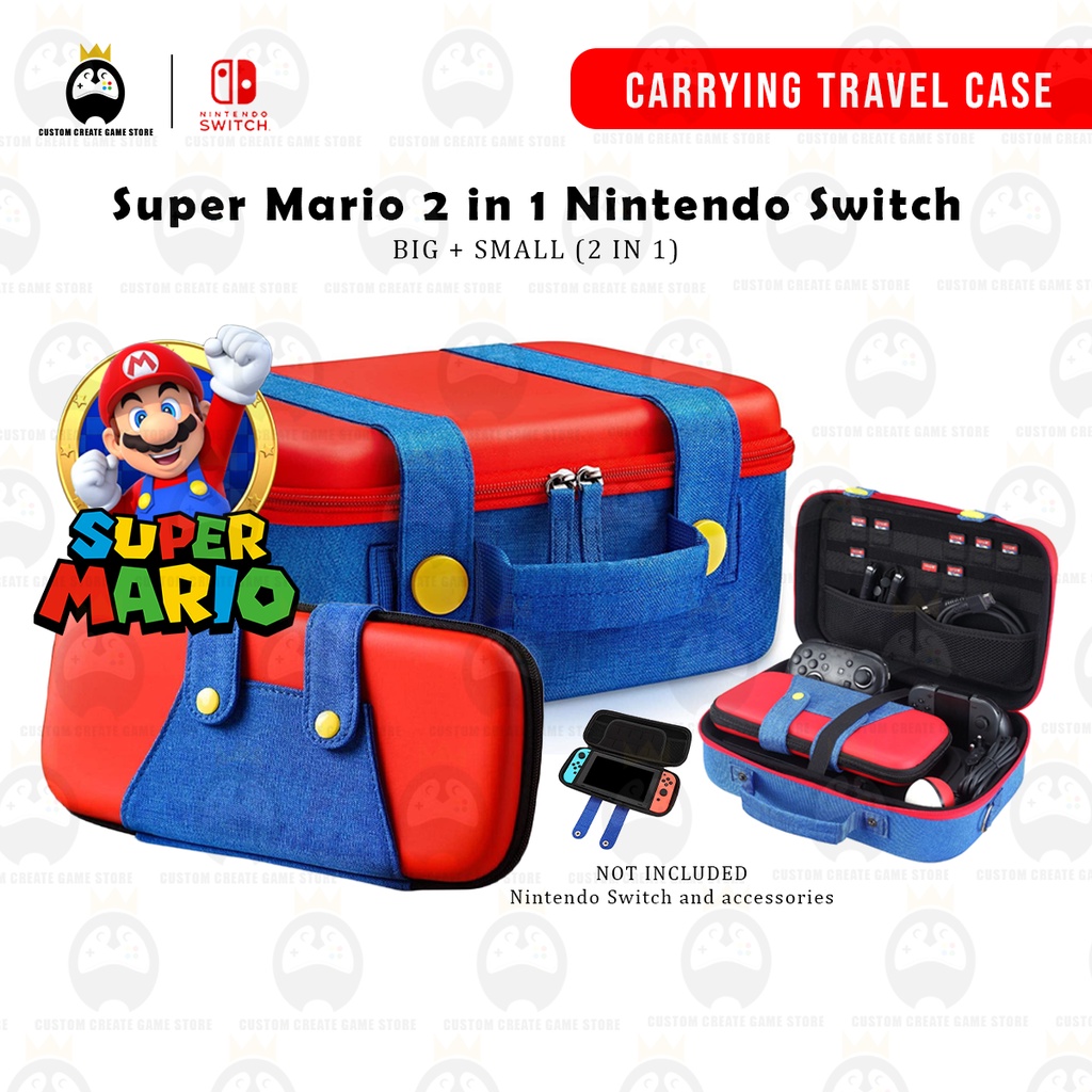 Super Mario 2-in-1 Nintendo Switch Protection Case and Storage Bag