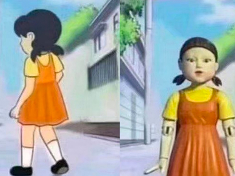 原來大雄一早便玩《魷魚遊戲》了! 原來大雄一早便玩《魷魚遊戲》了!