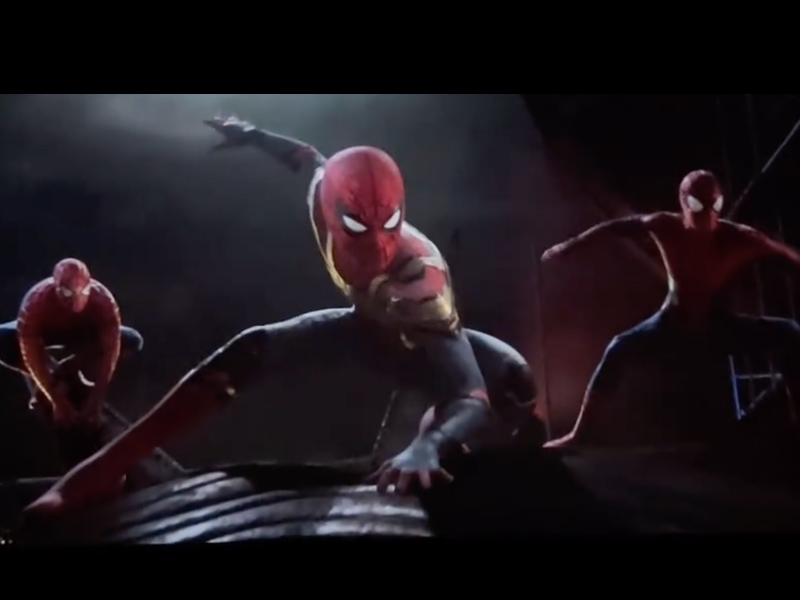 三個平行宇宙蜘蛛俠同框 (劇透) 三個平行宇宙蜘蛛俠同框 (劇透)