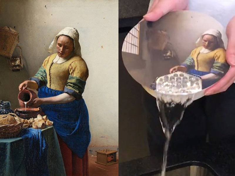 《倒牛奶的女僕》變倒湯