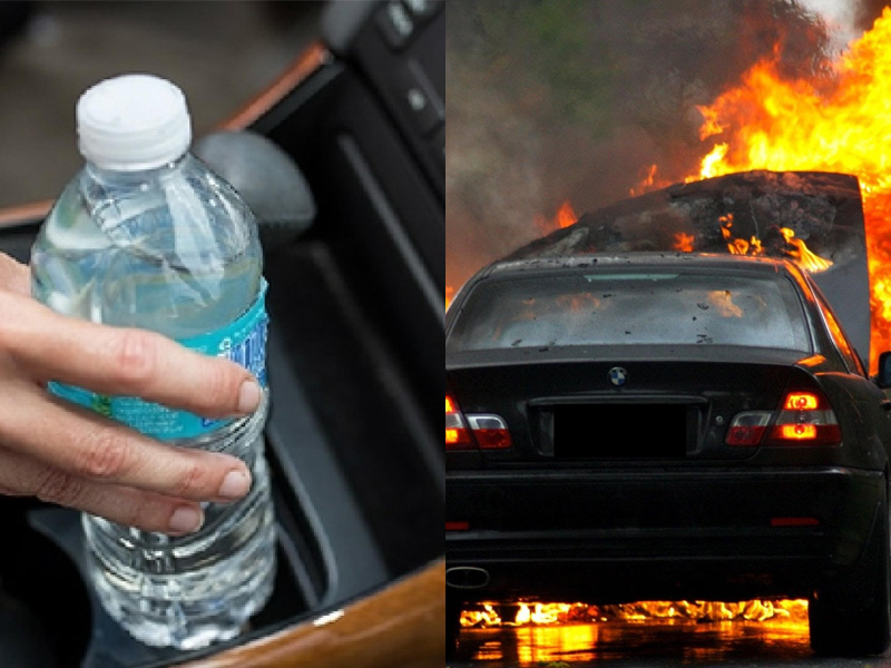 經常把水瓶留在車裡？小心車子被燒毀啊！