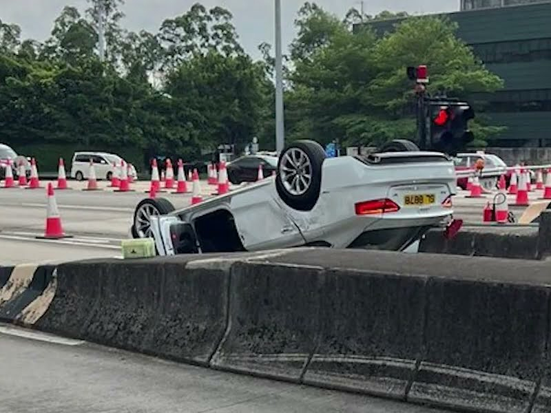 Audi 尖山收費亭自炒 事發經過