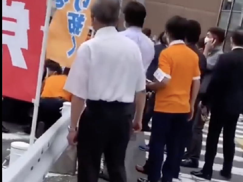 日本前首相 安倍晉三中槍現場