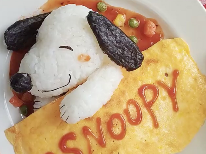 Snoopy 可愛蛋包飯製作教程影片
