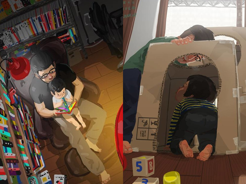 單親爸爸插畫家的育兒紀錄引 31 萬分享 單親爸爸插畫家的育兒紀錄引 31 萬分享