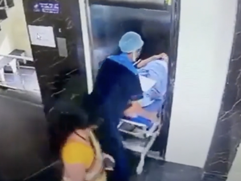 恐怖電梯下墜 意外影片曝光