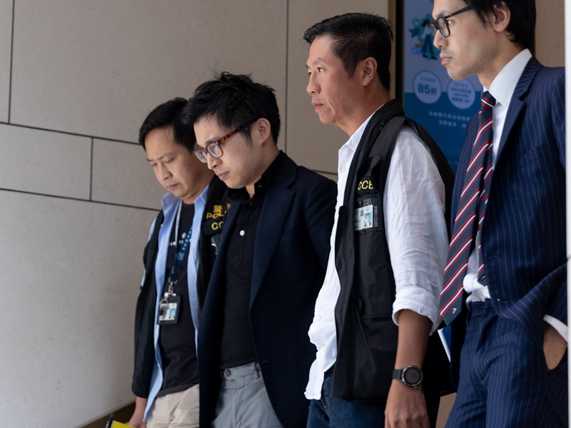 林作涉嫌串謀詐騙 被商業罪案調查科拘捕
