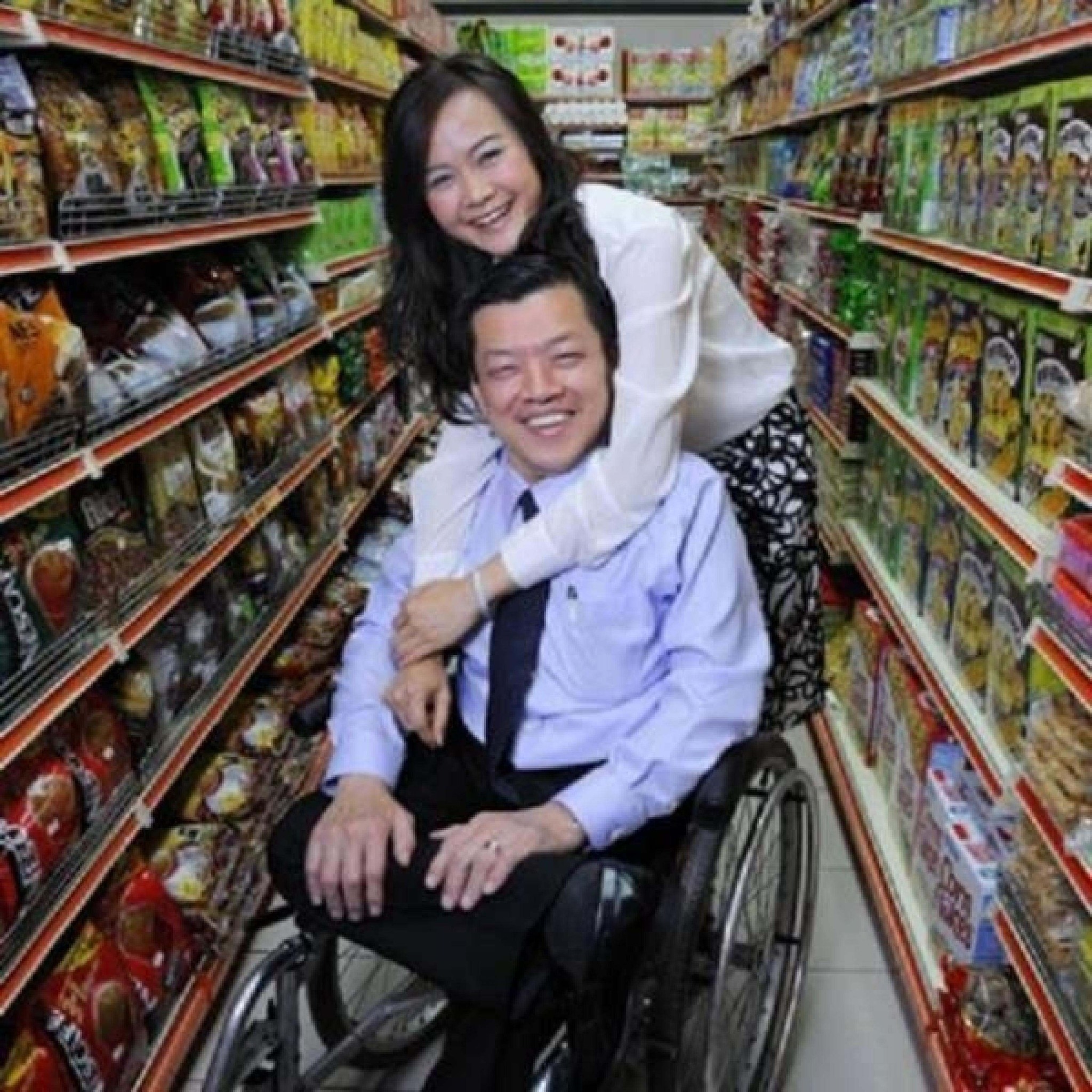 患小兒麻痹症、下肢癱瘓，卻擁有2000家超市