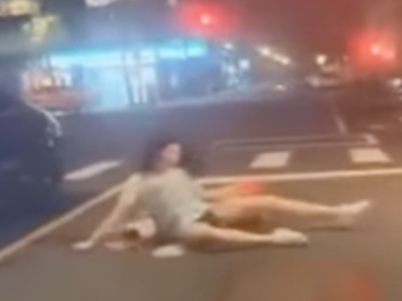 交通意外視頻曝光：台灣旅遊，香港母女遭撞飛！