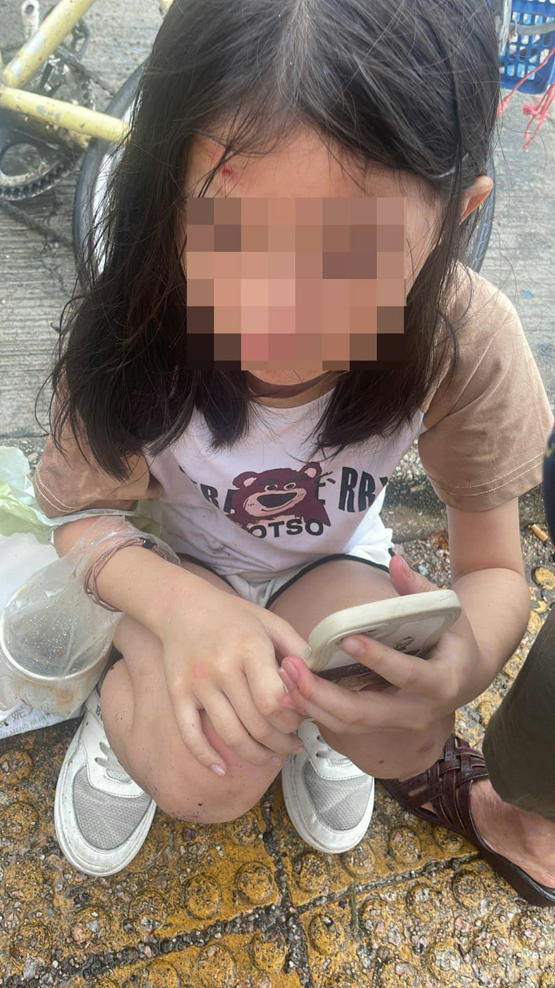 震驚！上水9歲女童遭撞後，的士司機不顧而去
