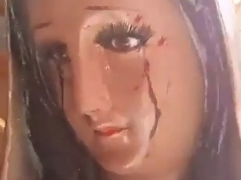 神蹟還是造假？聖母像流血淚震撼信徒