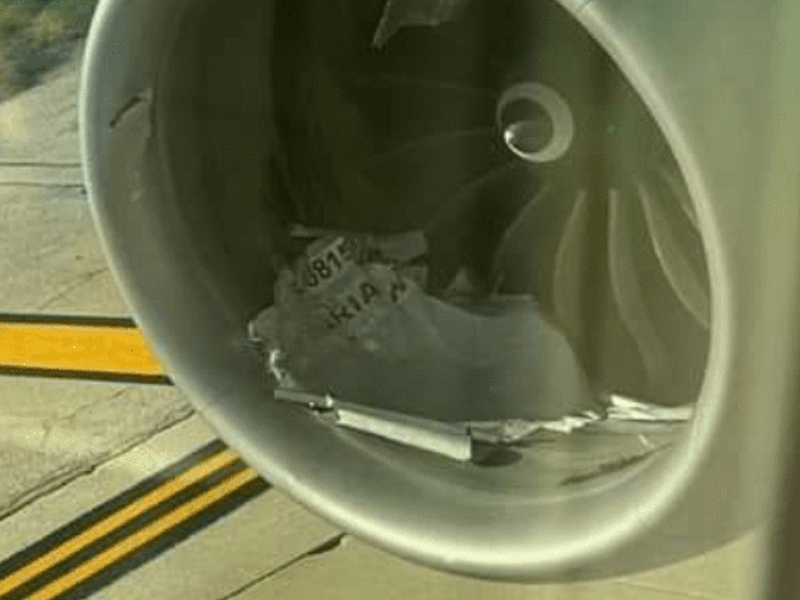 瞬間被吸入飛機引擎,絞碎畫面曝光 瞬間被吸入飛機引擎,絞碎畫面曝光