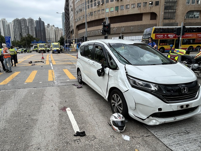 九龍灣奪命車禍，電單車夫婦悲劇收場