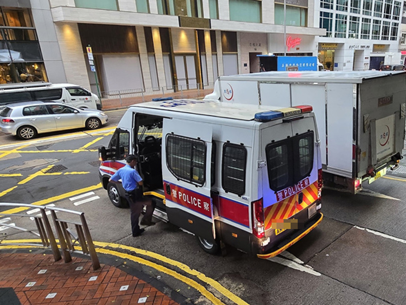 灣仔發生警車意外撞人事件