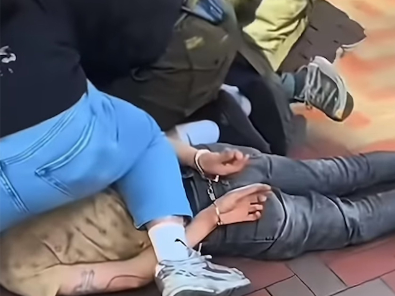 旺角拘捕爆竊疑犯，制服過程影片曝光