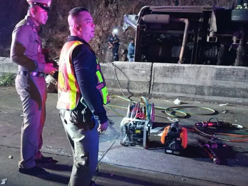 泰國突發嚴重交通事故