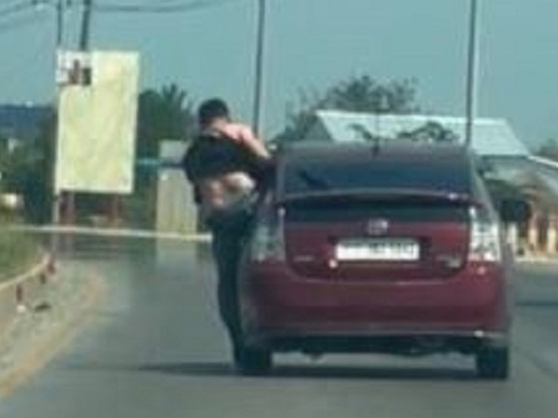 中國男子柬埔寨，遭绑架跳車脫險影片