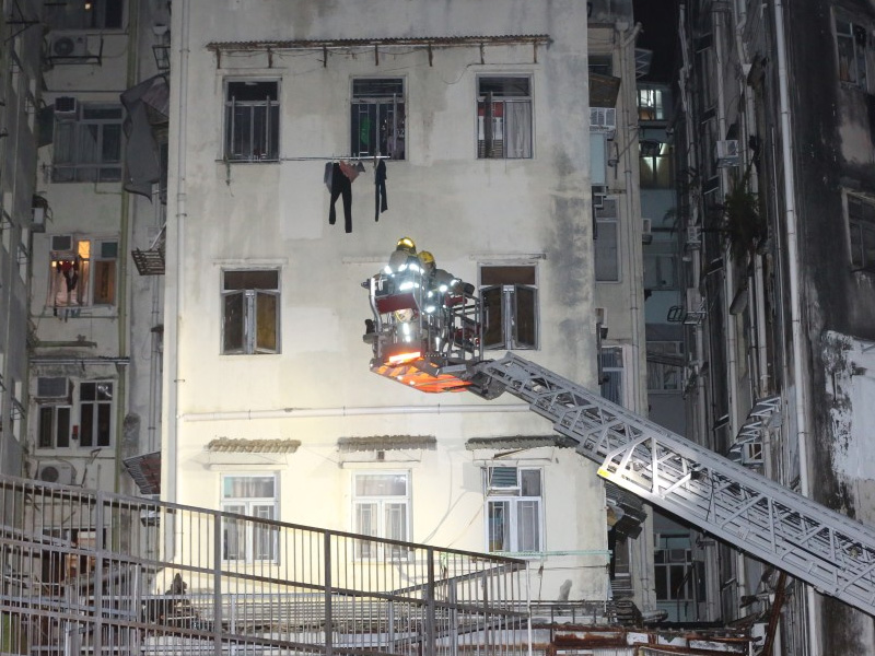 太子大南街唐樓火警