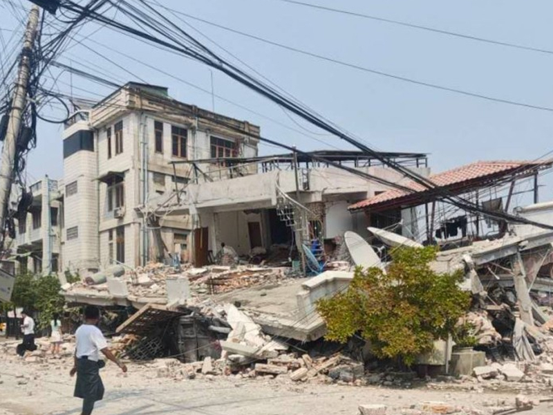 緬甸地震，超千人死亡