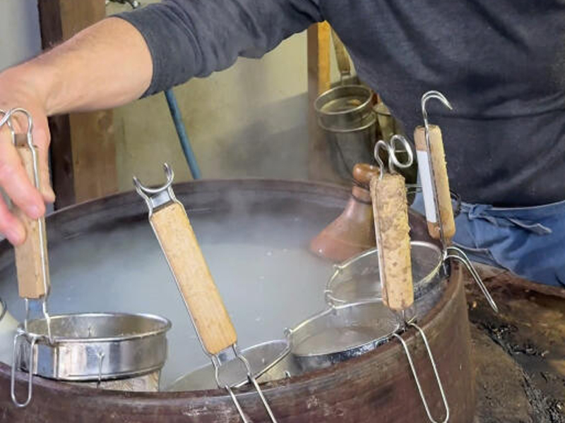 福岡古鍋煮就的烏冬面