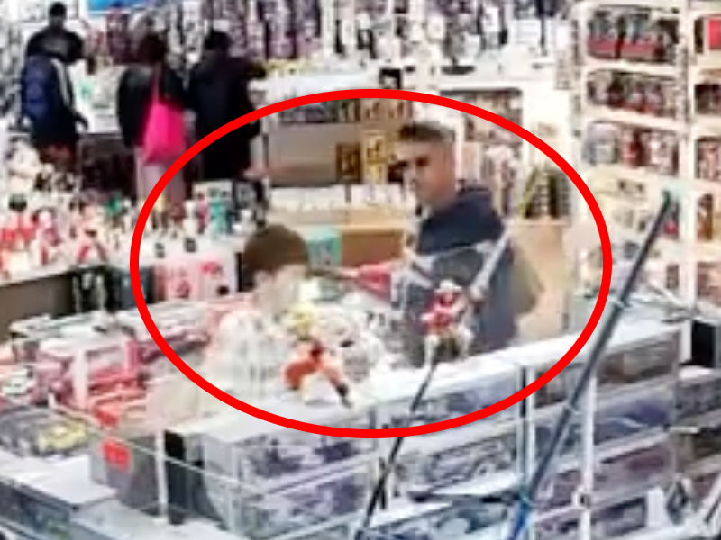 CCTV：銅鑼灣父子偷模型過程