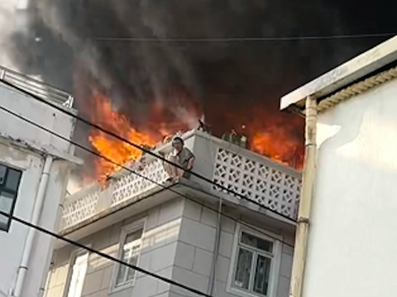 元朗錦田大火