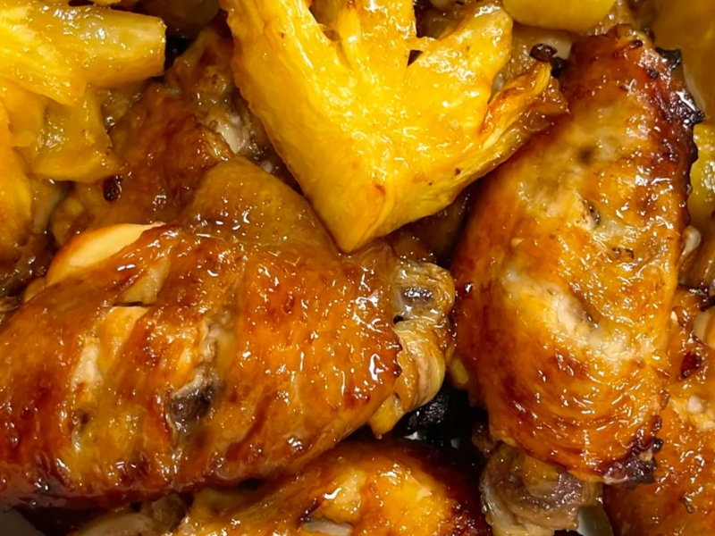 氣炸鍋:菠蘿烤雞翅 氣炸鍋:菠蘿烤雞翅