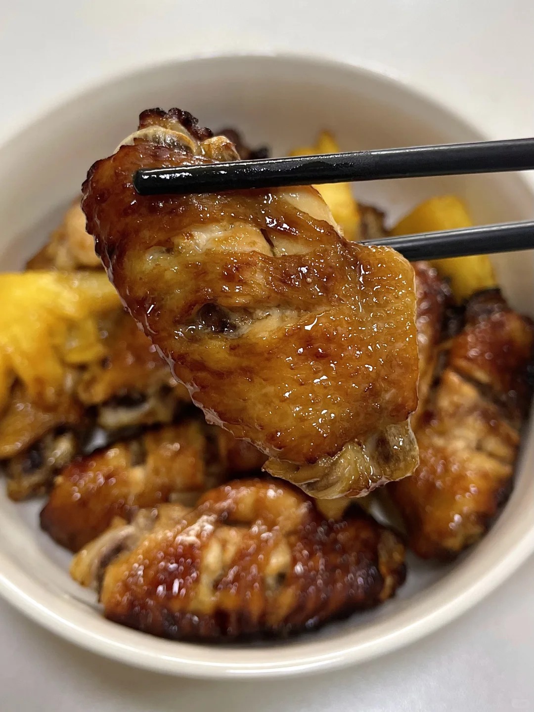 氣炸鍋：菠蘿烤雞翅