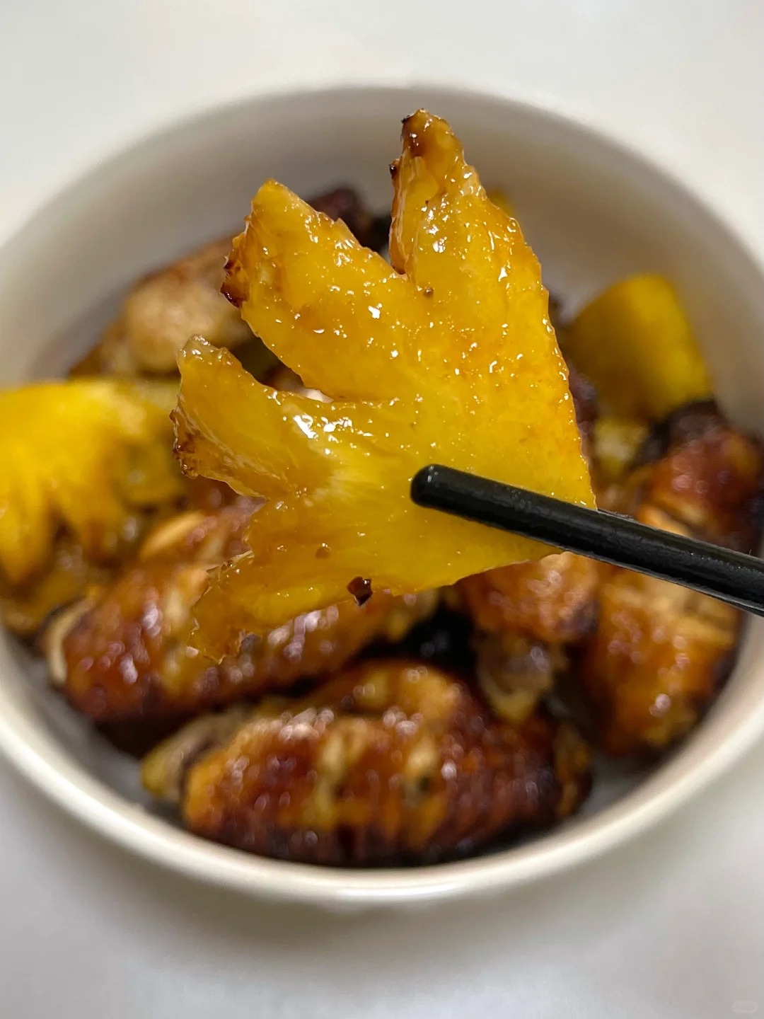 氣炸鍋：菠蘿烤雞翅