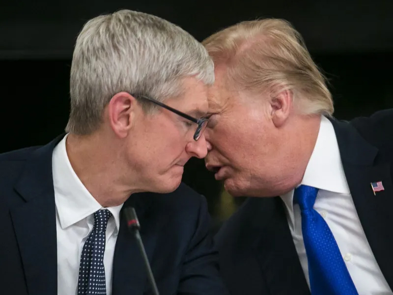 特朗普威脅對蘋果徵收 25% 關稅 特朗普威脅對蘋果徵收 25% 關稅