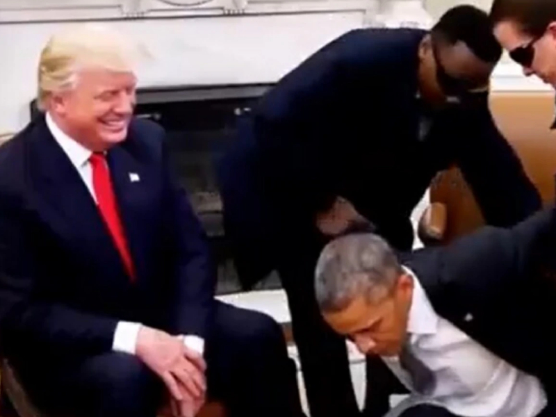 特朗普轉發奧巴馬被捕過程